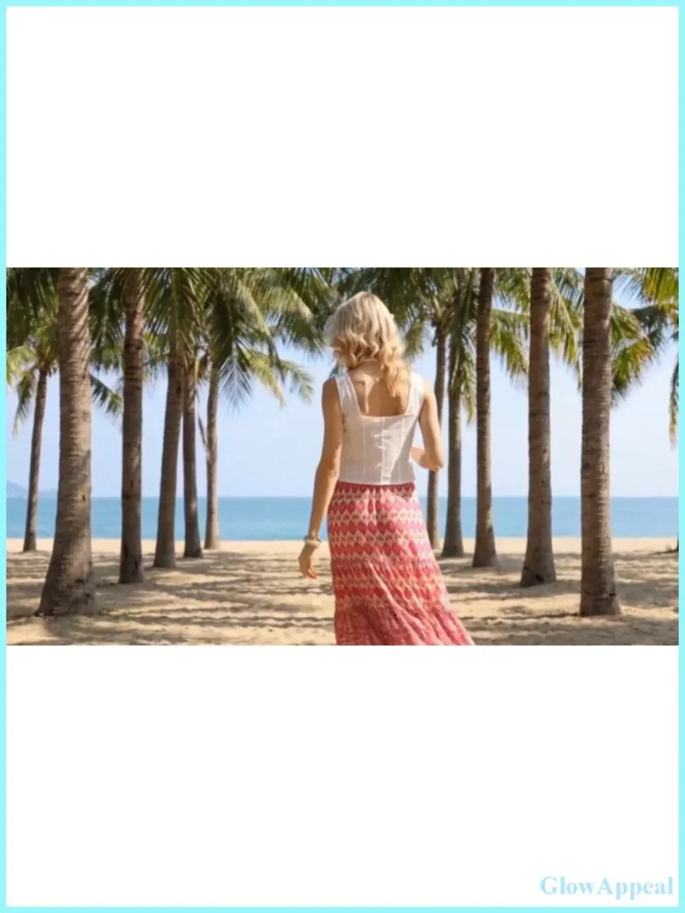 Floral Tiered Maxi Skirt with Pockets, A-Line High Rise, Summer Beach Vacation
